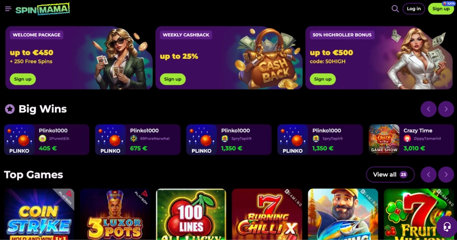 Spinmama - Jeux de Casino en Ligne et Machines à Sous